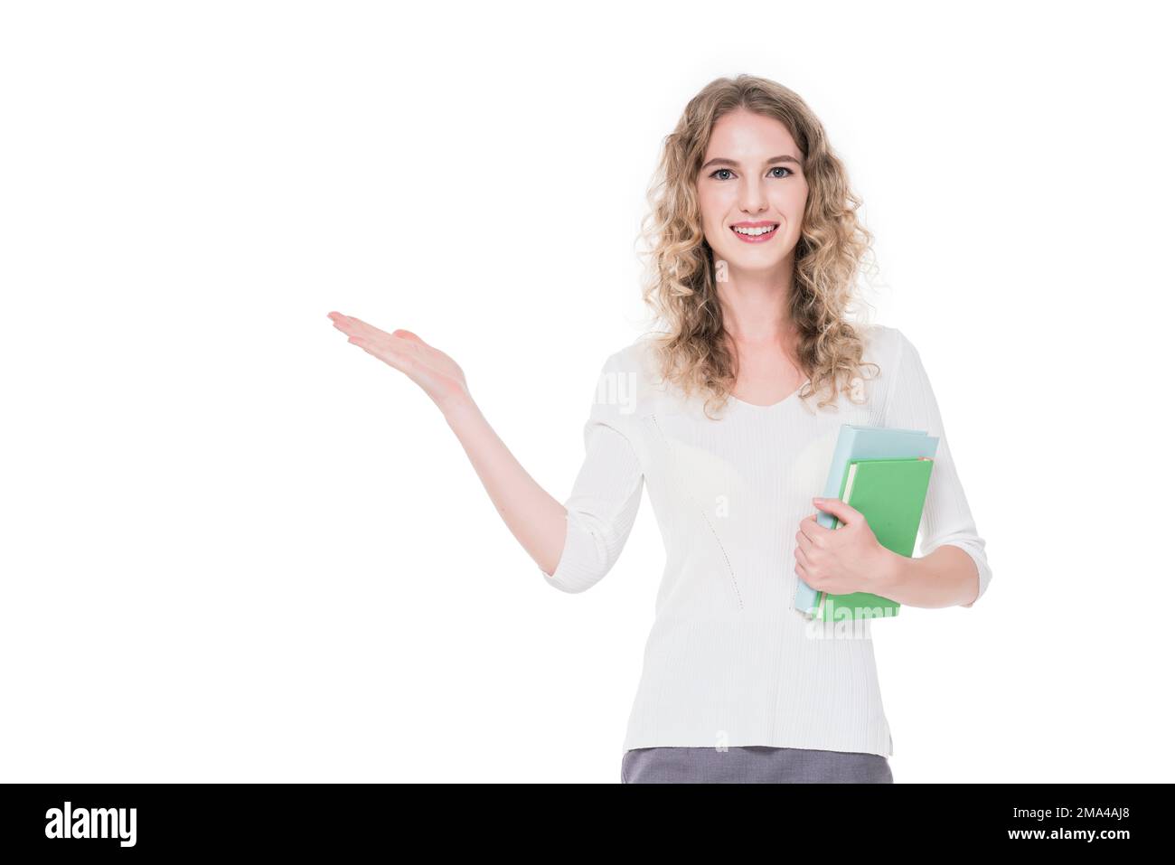 Glückliche ausländische Lehrerinnen Stockfoto