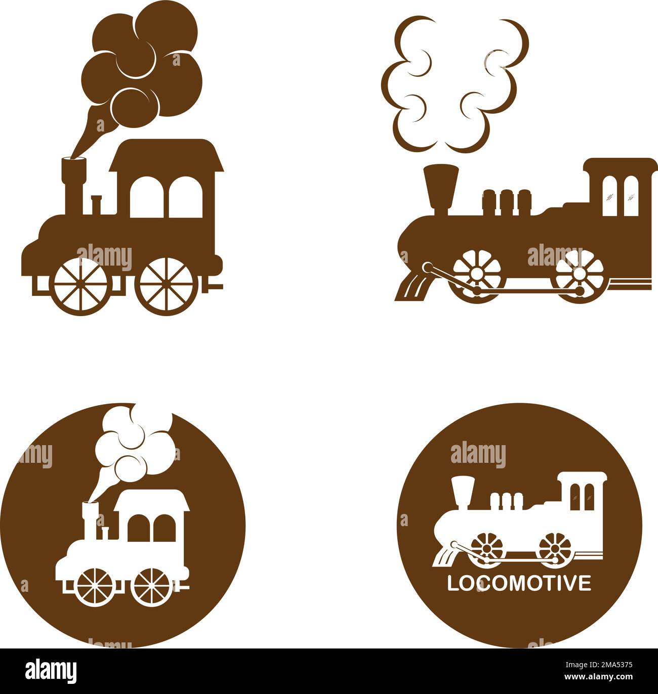 Trainieren der Symbolvorlage für das Logo der Vektordarstellung. Stock Vektor