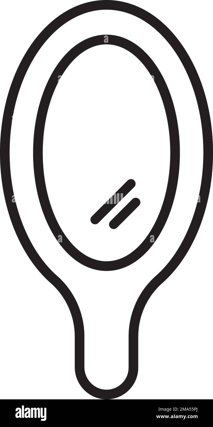 Make-up-Spiegel Symbol Vektordarstellung Symboldesign Stock Vektor