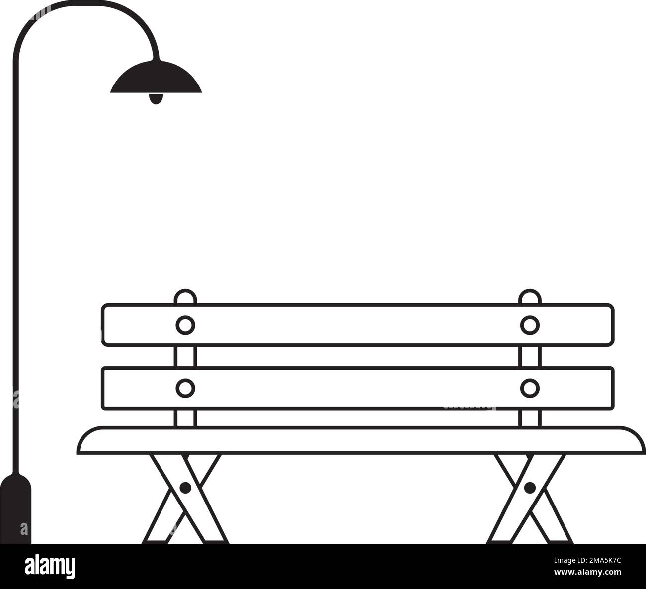 Gartenstuhl Symbol Vektordarstellung Symboldesign Stock Vektor
