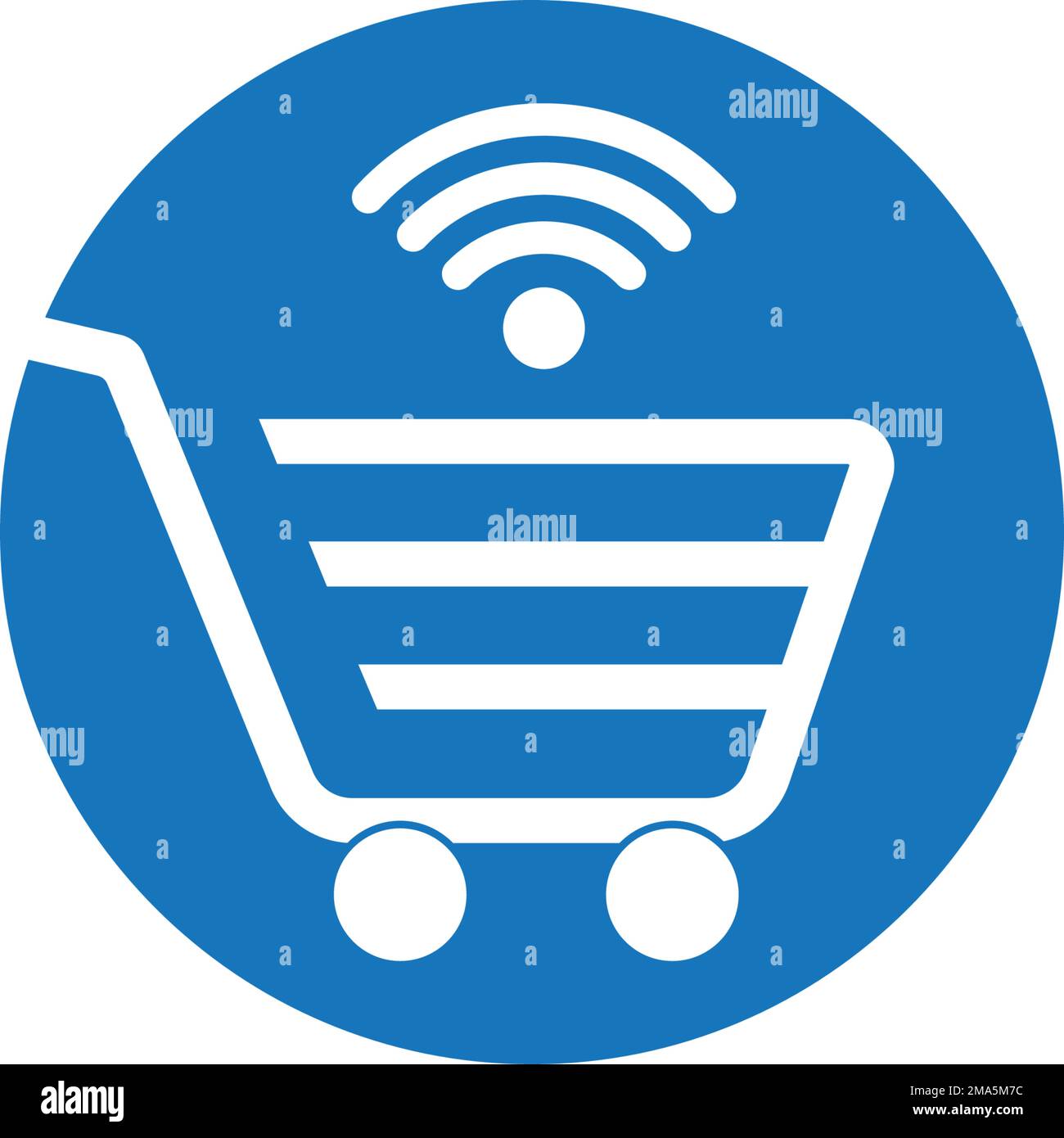 Design der Vektorvorlage für das Symbol für Online-Shopping. Stock Vektor