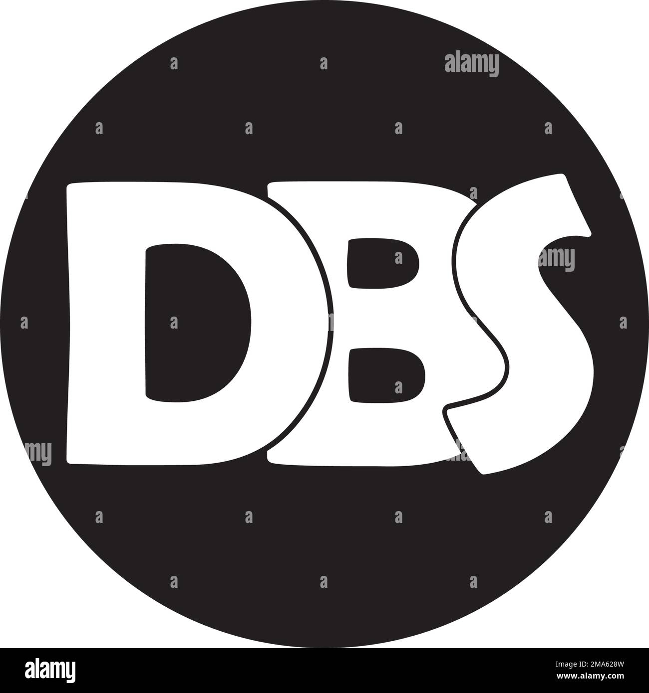 DBS-Buchstabenlogo, Vektorsymbol-Designvorlage Stock Vektor