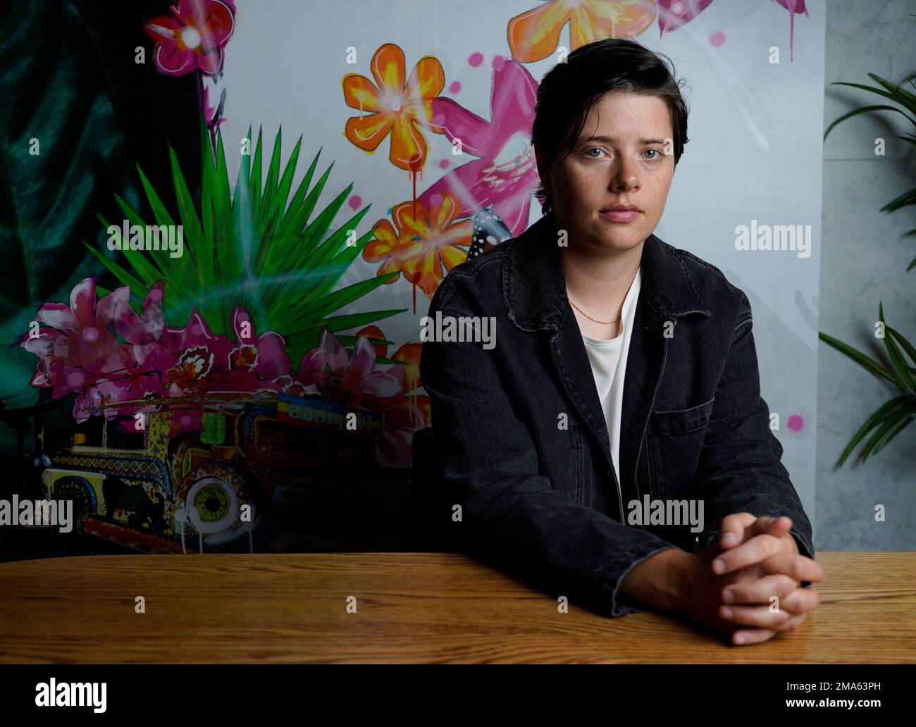 Writerdirector Charlotte Wells poses for a portrait at Mother Tongue