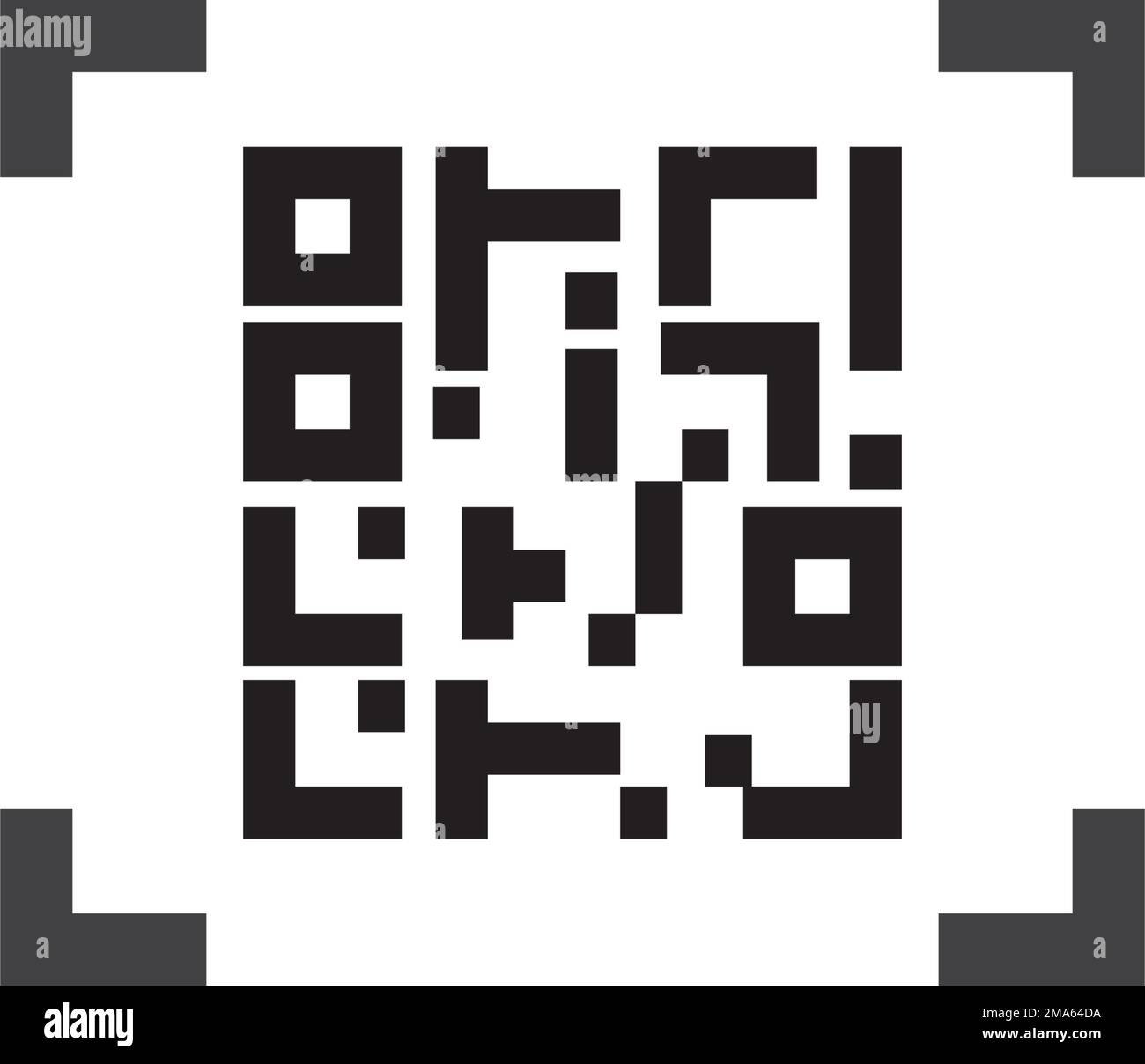 Design der Vorlage für die Vektordarstellung des Barcodesymbols Stock Vektor