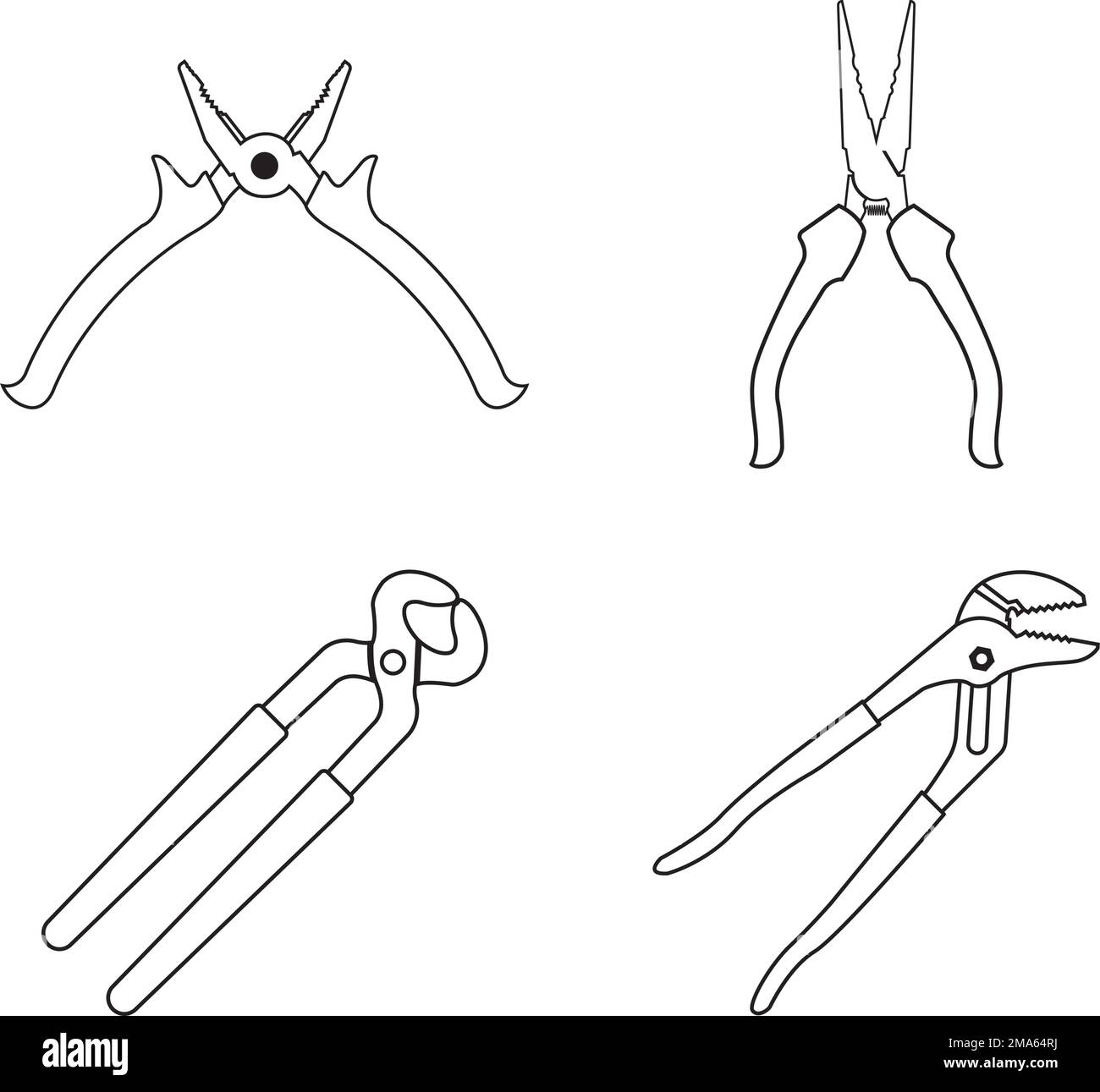 Zangensymbol Vektordarstellung Symboldesign. Stock Vektor