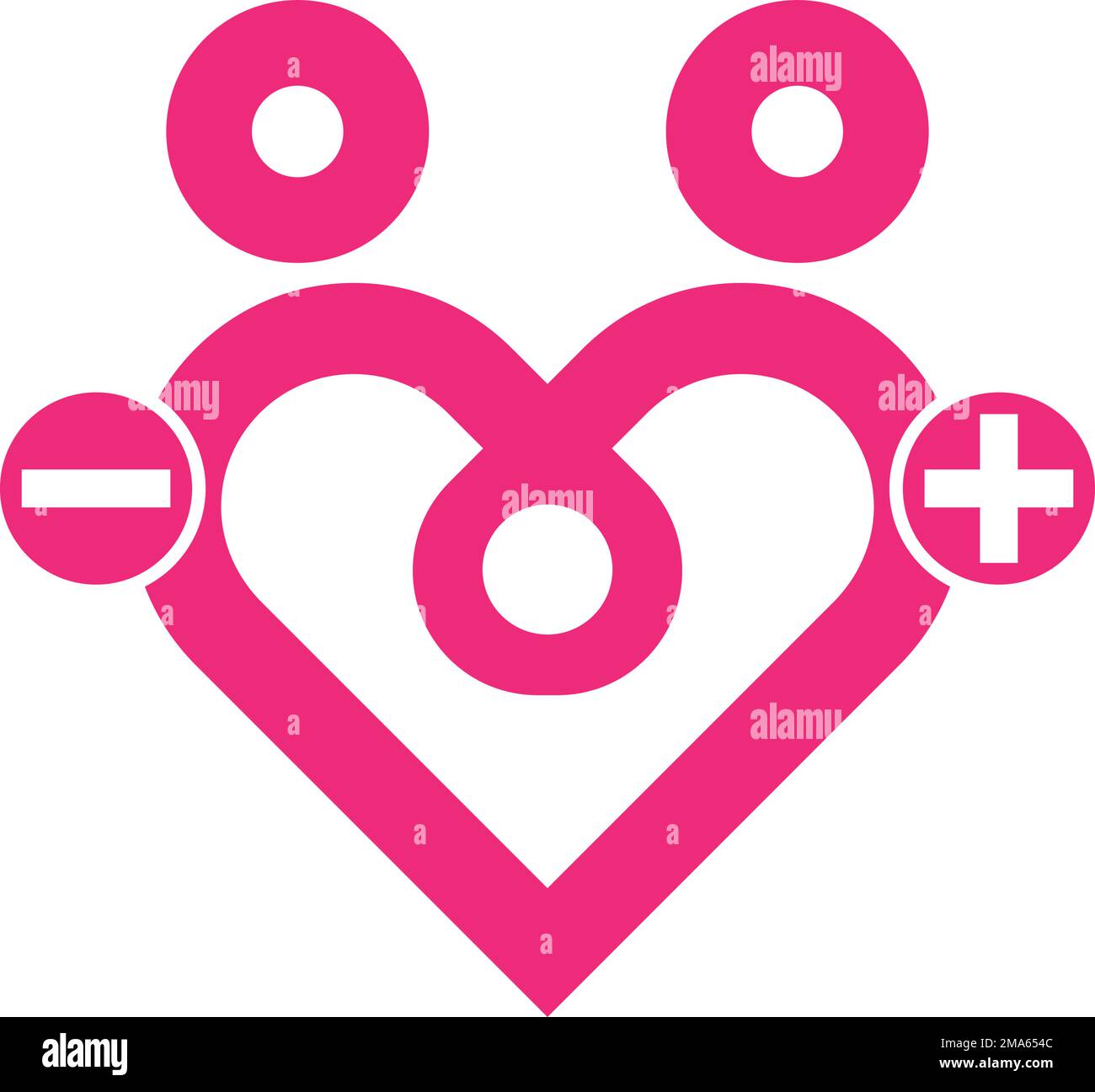 Love or Affection Logo Vector Illustration Template Design Stock Vektor