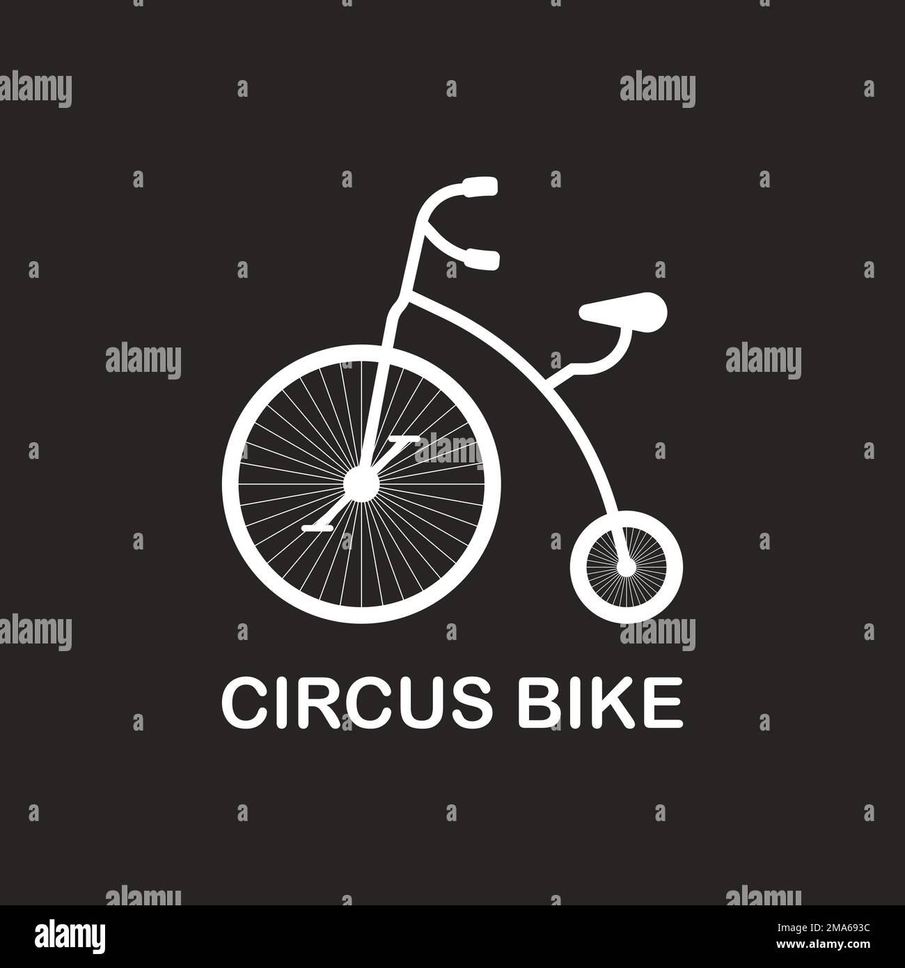 circus Bike Symbol Vektordarstellung Symboldesign Stock Vektor