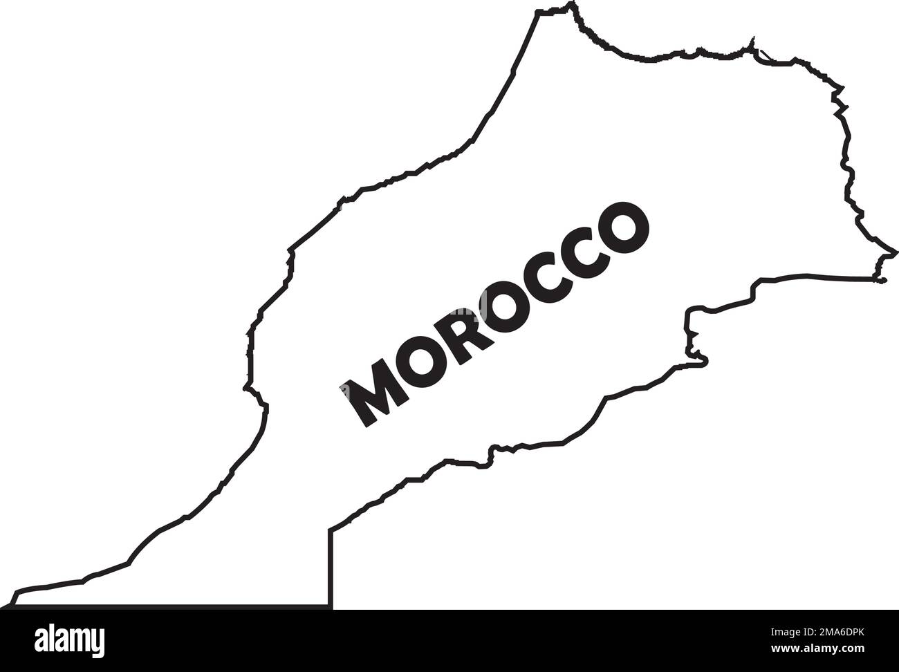 marokko Kartensymbol Vektordarstellung Symboldesign Stock Vektor