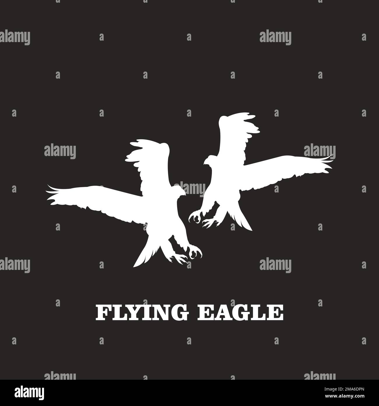 Eagle Icon Vector Illustration Vorlage Logo Design Stock Vektor