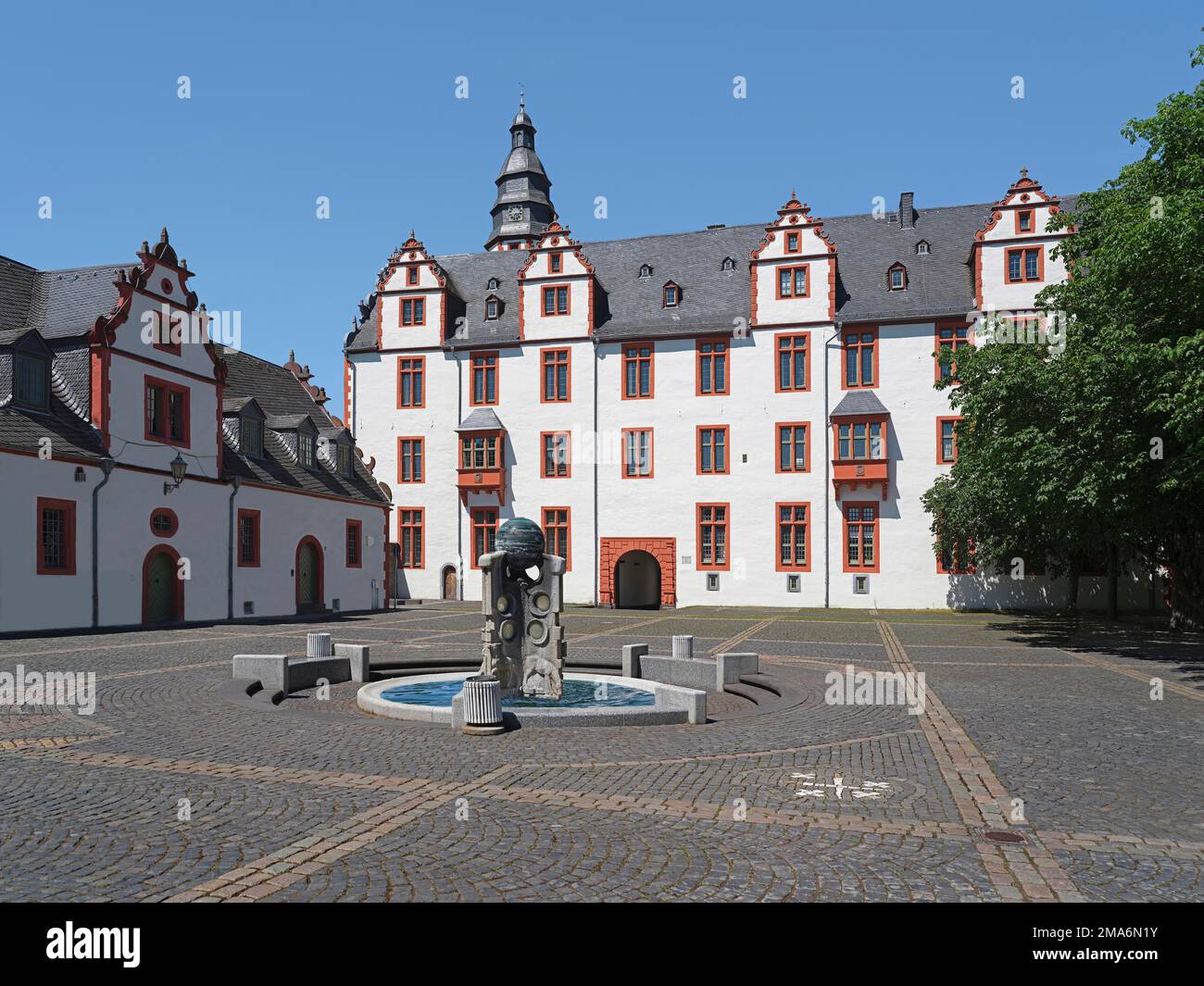 Ehemaliger Wohnsitz in Nassau, Schloss Hadamar, Hessen, Deutschland Stockfoto