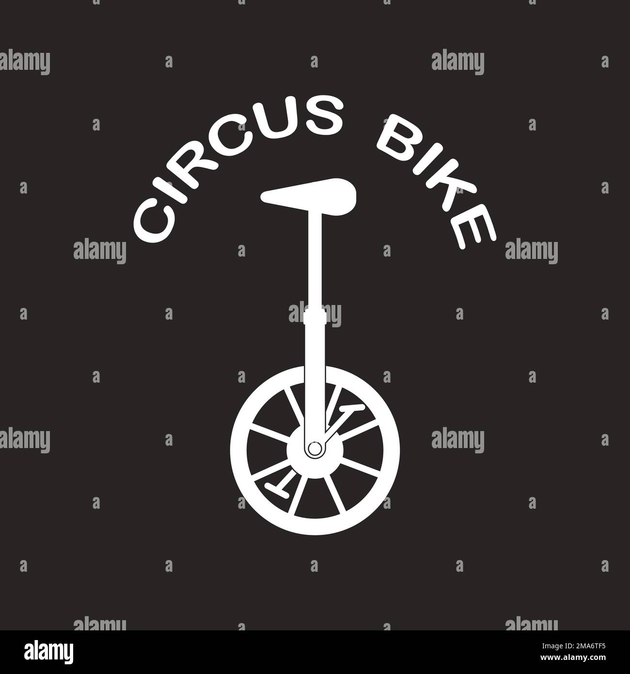 circus Bike Symbol Vektordarstellung Symboldesign Stock Vektor