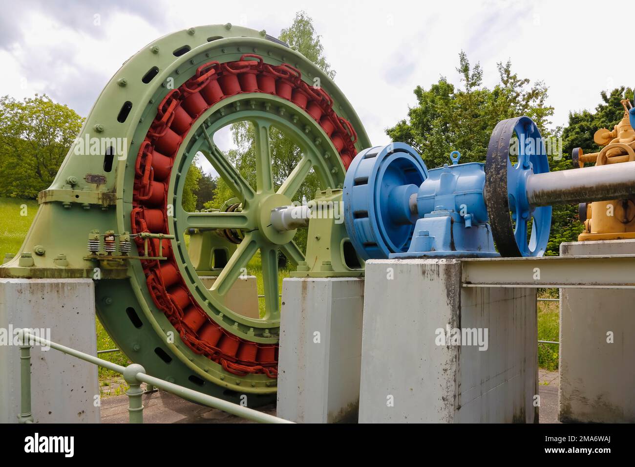 Altes Wasserkraftwerk, Museumsstück aus Untertuerkheim auf dem Glems