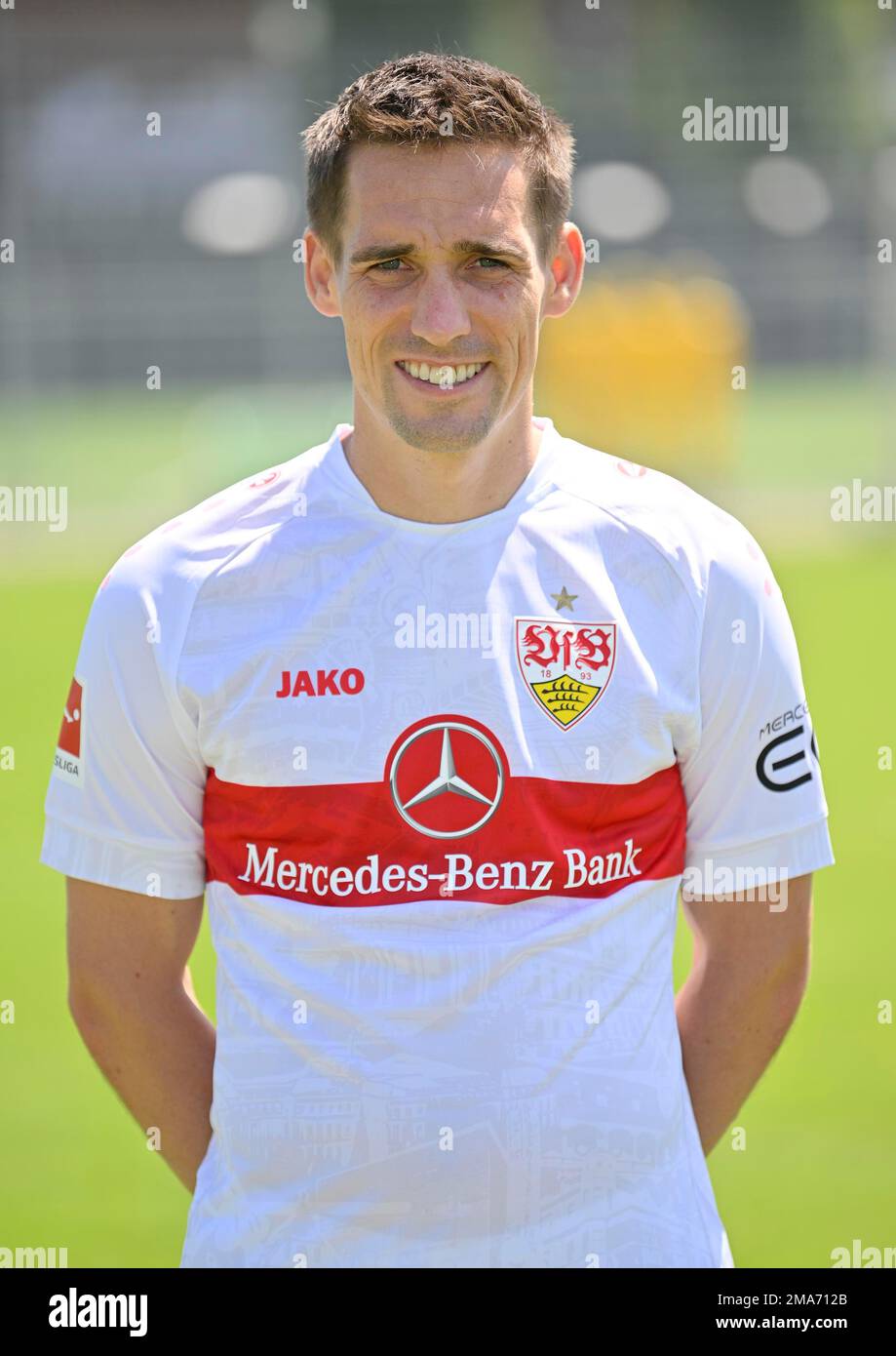 Phlipp Klement VfB Stuttgart Portraittermin VfB Stuttgart 2022 2023 Licence Player Football 1. Bundesliga Men GER Stuttgart 05. 07. 2022 Stockfoto