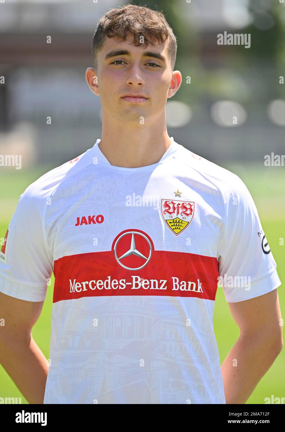 Thomas Kastanaras VfB Stuttgart Portraittermin VfB Stuttgart 2022 2023 Licence Player Football 1. Bundesliga Men GER Stuttgart 05. 07. 2022 Stockfoto