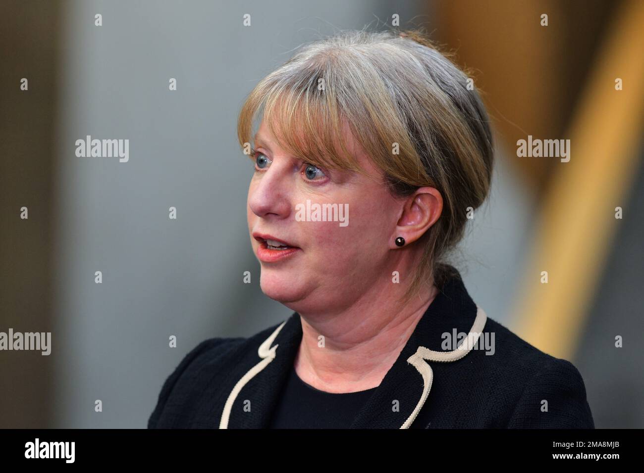 Edinburgh Scotland, UK 19. Januar 2023 Shona Robison im Schottischen Parlament. Live-Nachrichten von sst/alamy Stockfoto