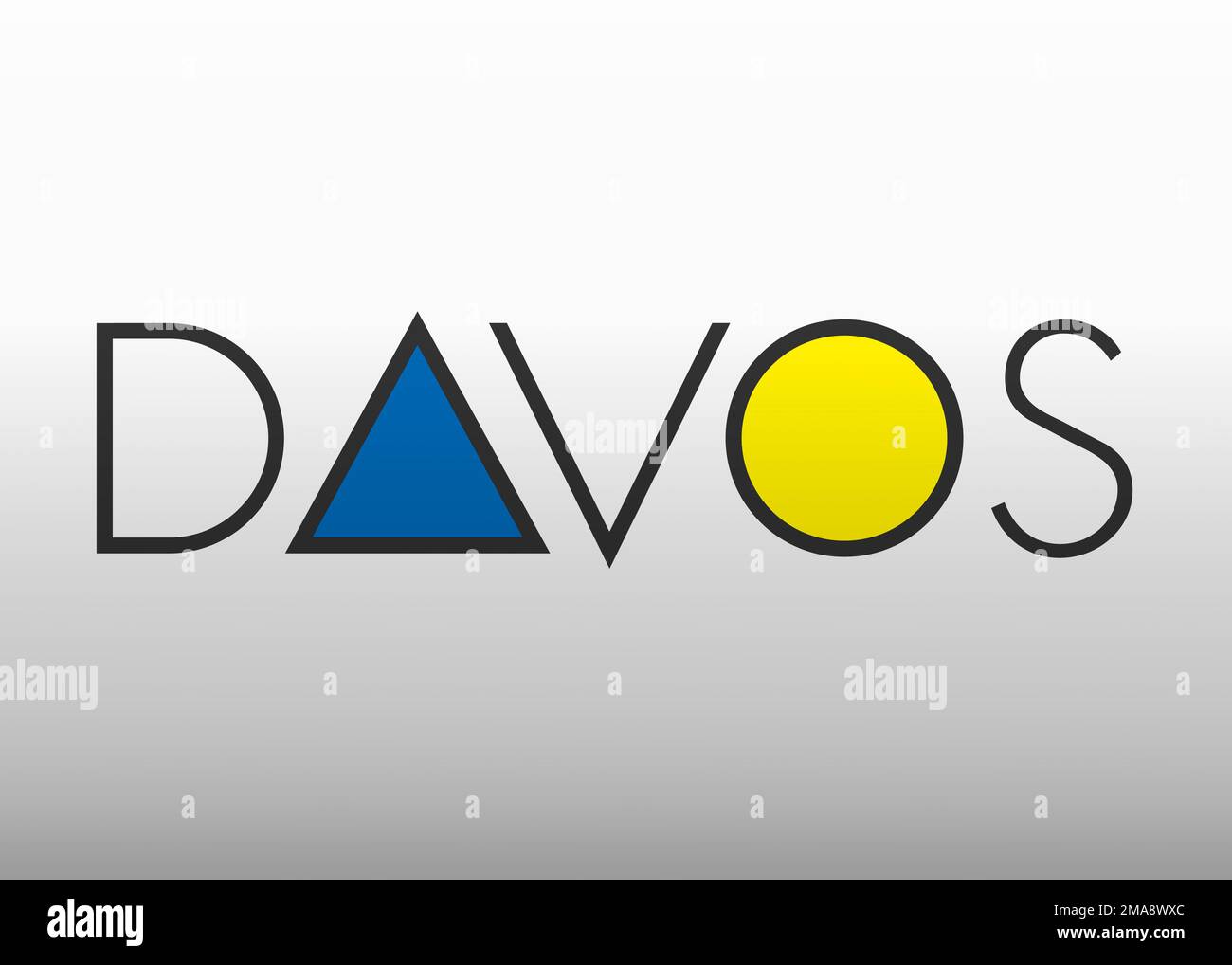 Davos Logo Stockfoto