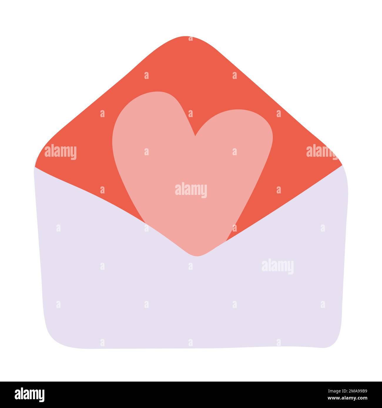 Schöner Umschlag mit großem Gehör Stock Vektor