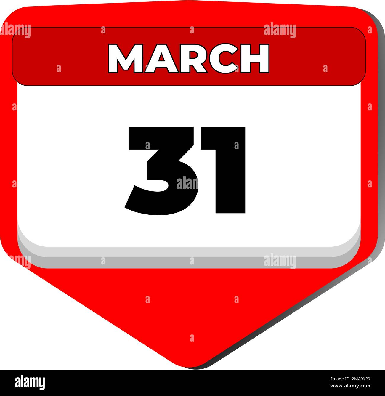 31. März Vektorsymbol Kalendertag. März 31. 30. Erster Tag im März. 31. Datumsnummer. 31-Tage-Kalender. Einunddreißig. International Stock Vektor