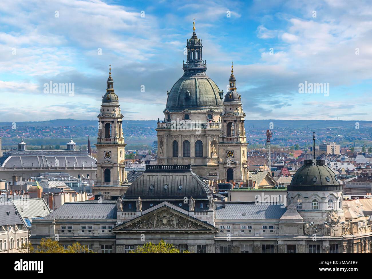 St. Stephansdom in Budapest, Ungarn, römisch-katholische Kathedrale zu Ehren von Stephen, dem ersten König von Ungarn Stockfoto