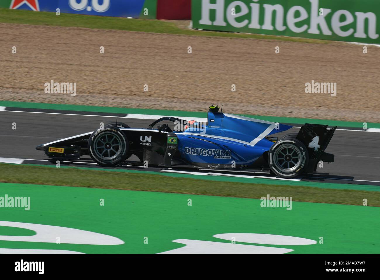 Felipe Drugovich Roncato ist ein brasilianisch-italienischer Rennfahrer und 2022 FIA Formel 2 Champion bei MP Motorsport. Stockfoto