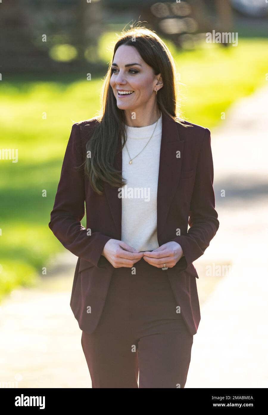 London, Großbritannien. 19. Januar 2023. 9. Januar 2023. London, Großbritannien. Die Prinzessin von Wales, Schirmherrin der Rugby Football League, veranstaltet im Hampton Court Palace einen Empfang für das englische Rollstuhl-Rugby-League-Team, um ihren Erfolg bei der jüngsten Rugby League-Weltmeisterschaft zu würdigen. Kredit: Doug Peters/Alamy Live News Stockfoto