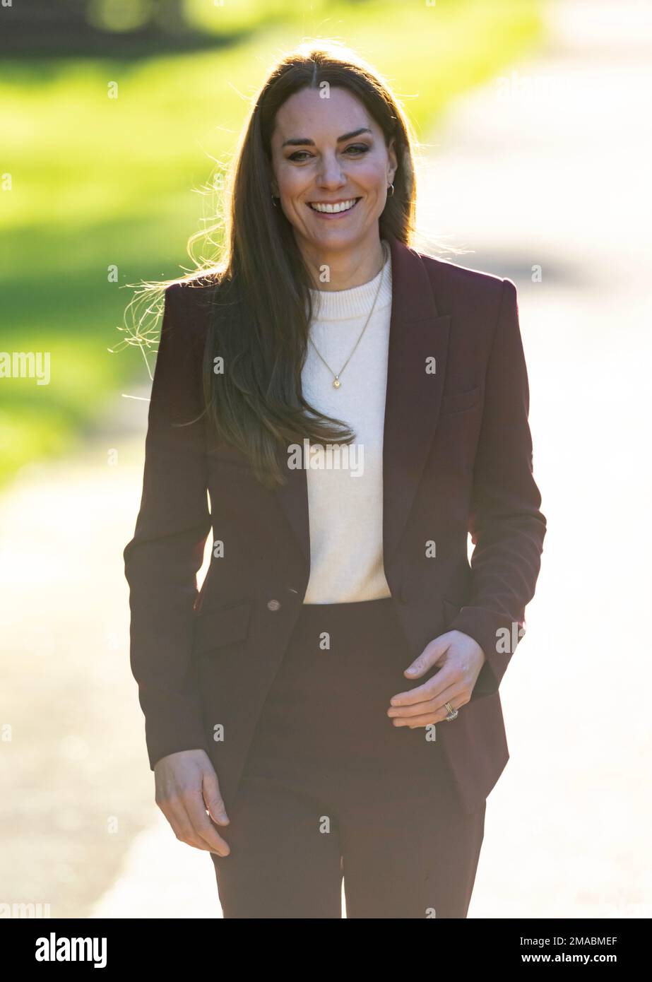 London, Großbritannien. 19. Januar 2023. 9. Januar 2023. London, Großbritannien. Die Prinzessin von Wales, Schirmherrin der Rugby Football League, veranstaltet im Hampton Court Palace einen Empfang für das englische Rollstuhl-Rugby-League-Team, um ihren Erfolg bei der jüngsten Rugby League-Weltmeisterschaft zu würdigen. Kredit: Doug Peters/Alamy Live News Stockfoto