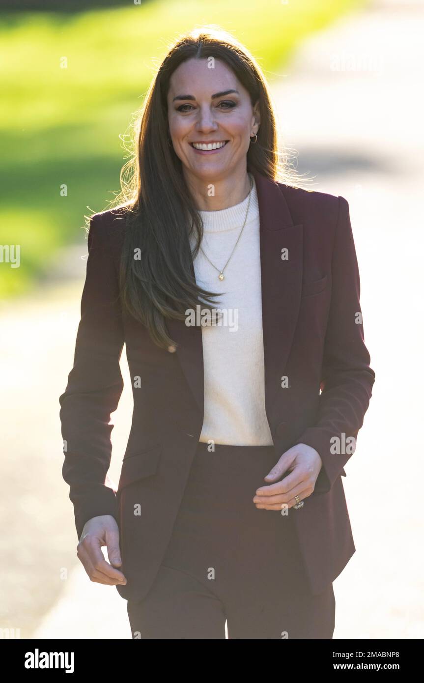 London, Großbritannien. 19. Januar 2023. 9. Januar 2023. London, Großbritannien. Die Prinzessin von Wales, Schirmherrin der Rugby Football League, veranstaltet im Hampton Court Palace einen Empfang für das englische Rollstuhl-Rugby-League-Team, um ihren Erfolg bei der jüngsten Rugby League-Weltmeisterschaft zu würdigen. Kredit: Doug Peters/Alamy Live News Stockfoto