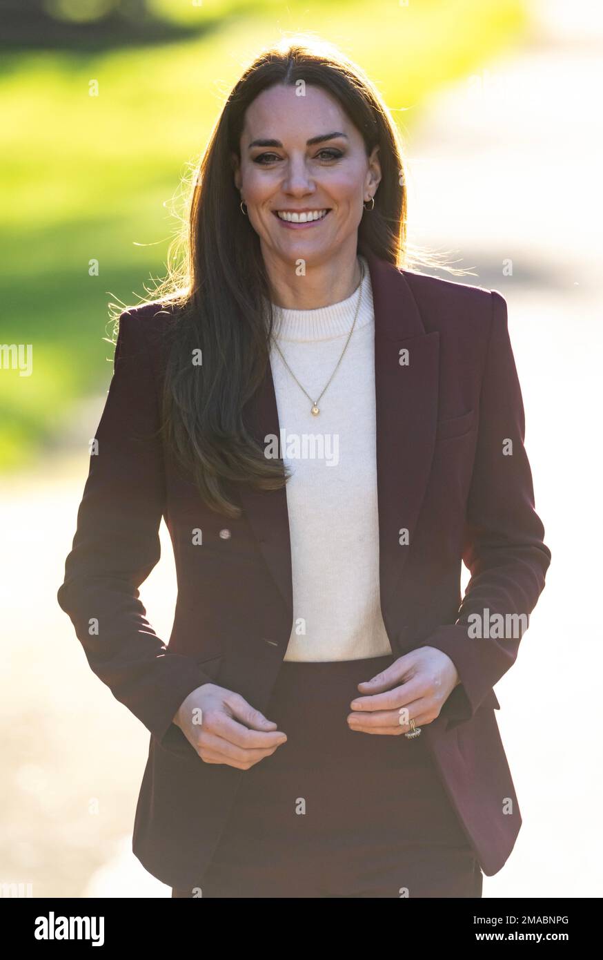 London, Großbritannien. 19. Januar 2023. 9. Januar 2023. London, Großbritannien. Die Prinzessin von Wales, Schirmherrin der Rugby Football League, veranstaltet im Hampton Court Palace einen Empfang für das englische Rollstuhl-Rugby-League-Team, um ihren Erfolg bei der jüngsten Rugby League-Weltmeisterschaft zu würdigen. Kredit: Doug Peters/Alamy Live News Stockfoto