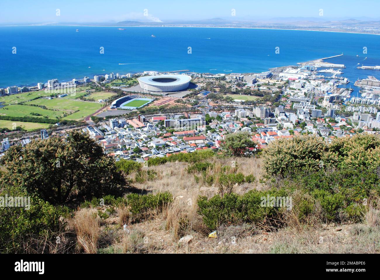 Die Skyline von Kapstadt, Südafrika Stockfoto