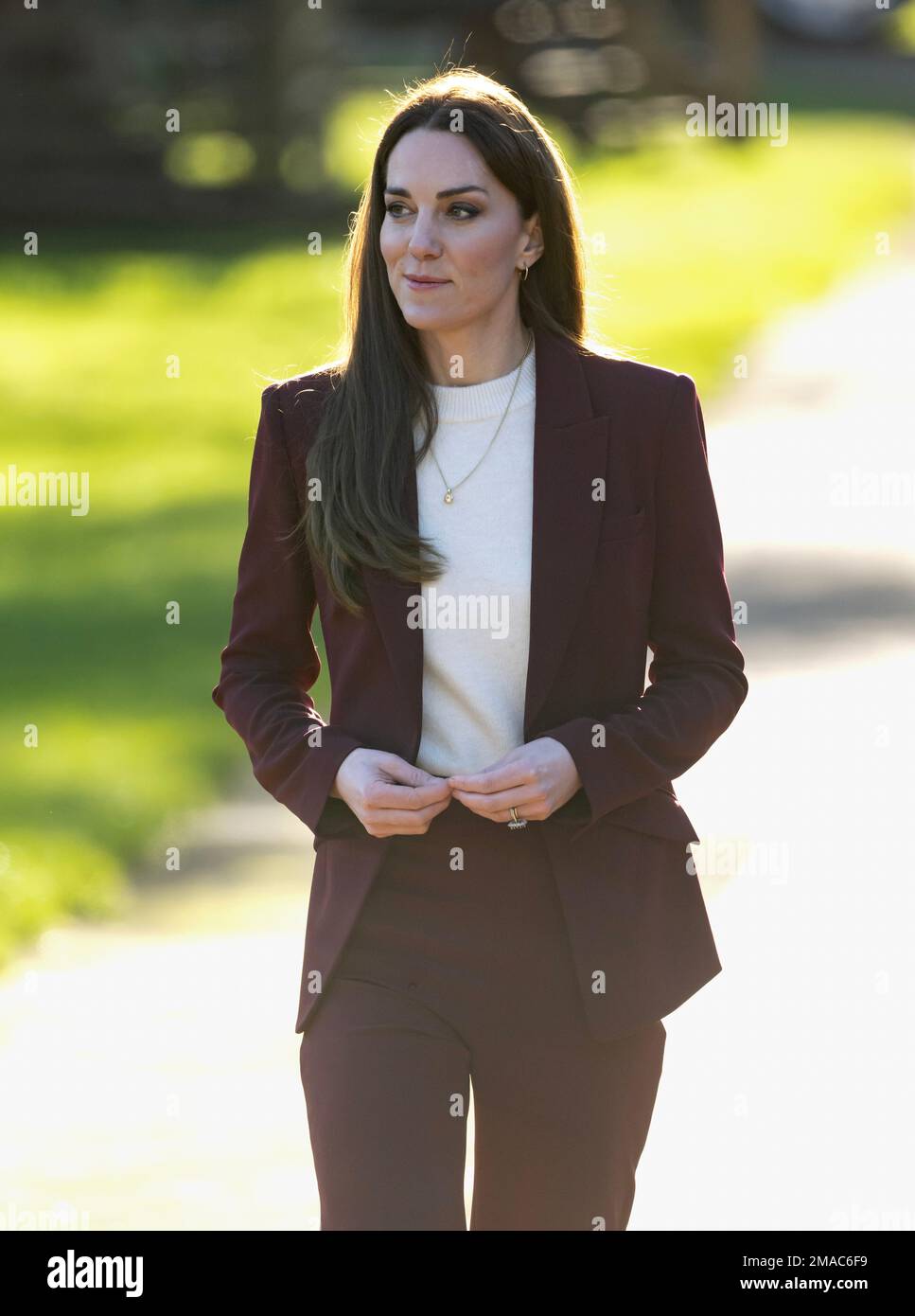 London, Großbritannien. 19. Januar 2023. 9. Januar 2023. London, Großbritannien. Die Prinzessin von Wales, Schirmherrin der Rugby Football League, veranstaltet im Hampton Court Palace einen Empfang für das englische Rollstuhl-Rugby-League-Team, um ihren Erfolg bei der jüngsten Rugby League-Weltmeisterschaft zu würdigen. Kredit: Doug Peters/Alamy Live News Stockfoto