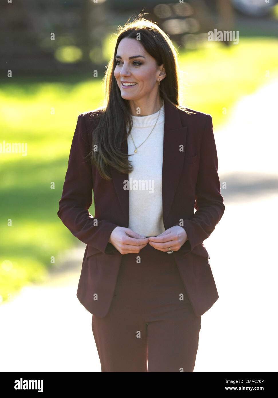 London, Großbritannien. 19. Januar 2023. 9. Januar 2023. London, Großbritannien. Die Prinzessin von Wales, Schirmherrin der Rugby Football League, veranstaltet im Hampton Court Palace einen Empfang für das englische Rollstuhl-Rugby-League-Team, um ihren Erfolg bei der jüngsten Rugby League-Weltmeisterschaft zu würdigen. Kredit: Doug Peters/Alamy Live News Stockfoto