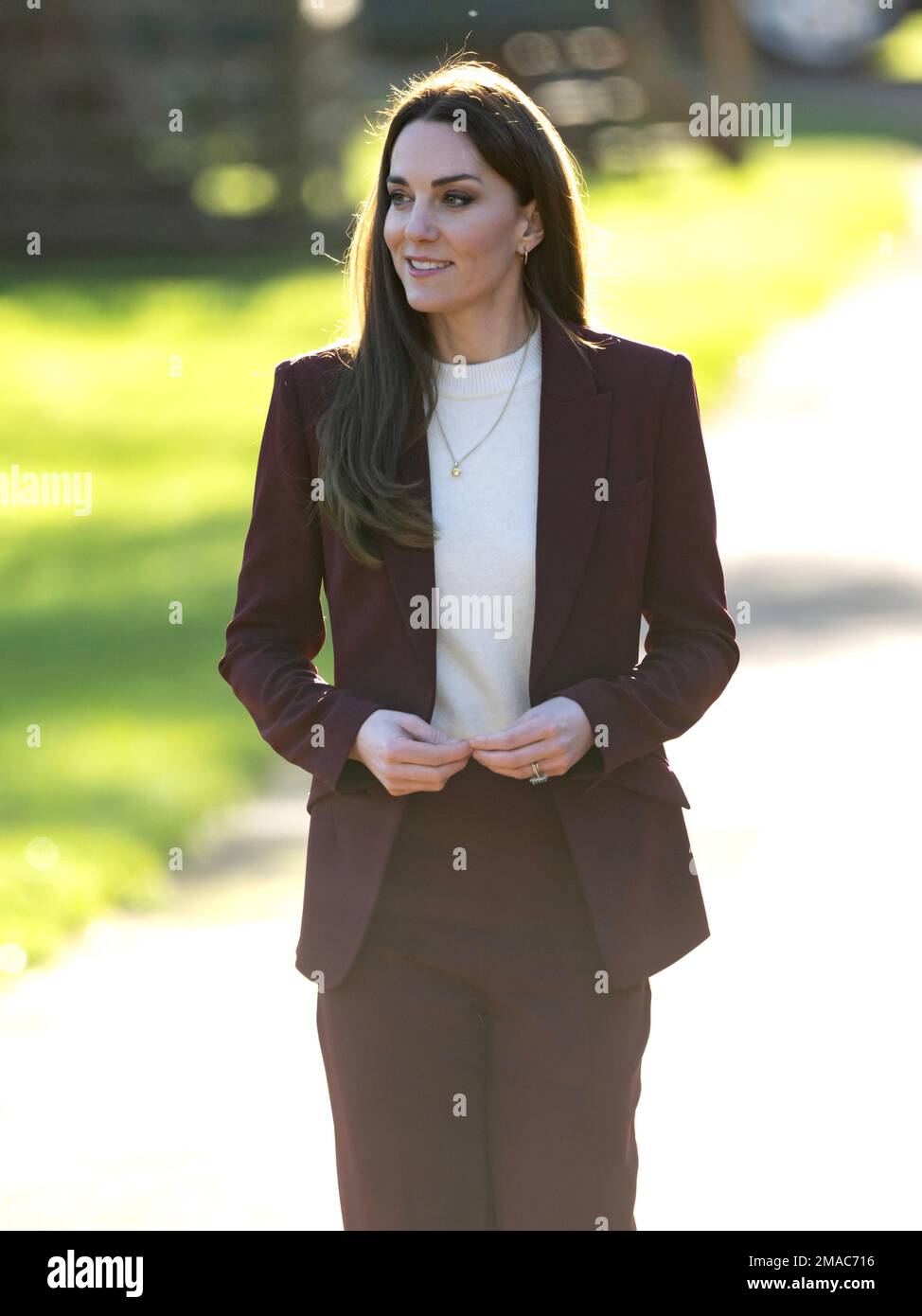 London, Großbritannien. 19. Januar 2023. 9. Januar 2023. London, Großbritannien. Die Prinzessin von Wales, Schirmherrin der Rugby Football League, veranstaltet im Hampton Court Palace einen Empfang für das englische Rollstuhl-Rugby-League-Team, um ihren Erfolg bei der jüngsten Rugby League-Weltmeisterschaft zu würdigen. Kredit: Doug Peters/Alamy Live News Stockfoto