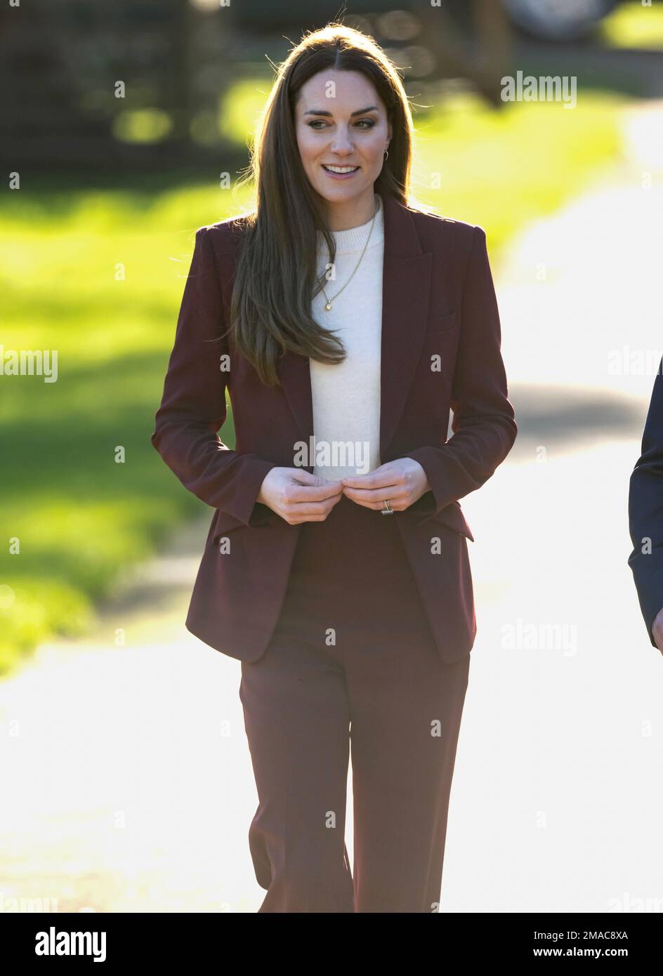 London, Großbritannien. 19. Januar 2023. 9. Januar 2023. London, Großbritannien. Die Prinzessin von Wales, Schirmherrin der Rugby Football League, veranstaltet im Hampton Court Palace einen Empfang für das englische Rollstuhl-Rugby-League-Team, um ihren Erfolg bei der jüngsten Rugby League-Weltmeisterschaft zu würdigen. Kredit: Doug Peters/Alamy Live News Stockfoto