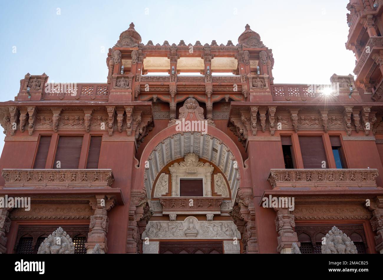 Baron Empain Palace, Heliopolis, Kairo, Ägypten. Im hindu-Stil. Stockfoto