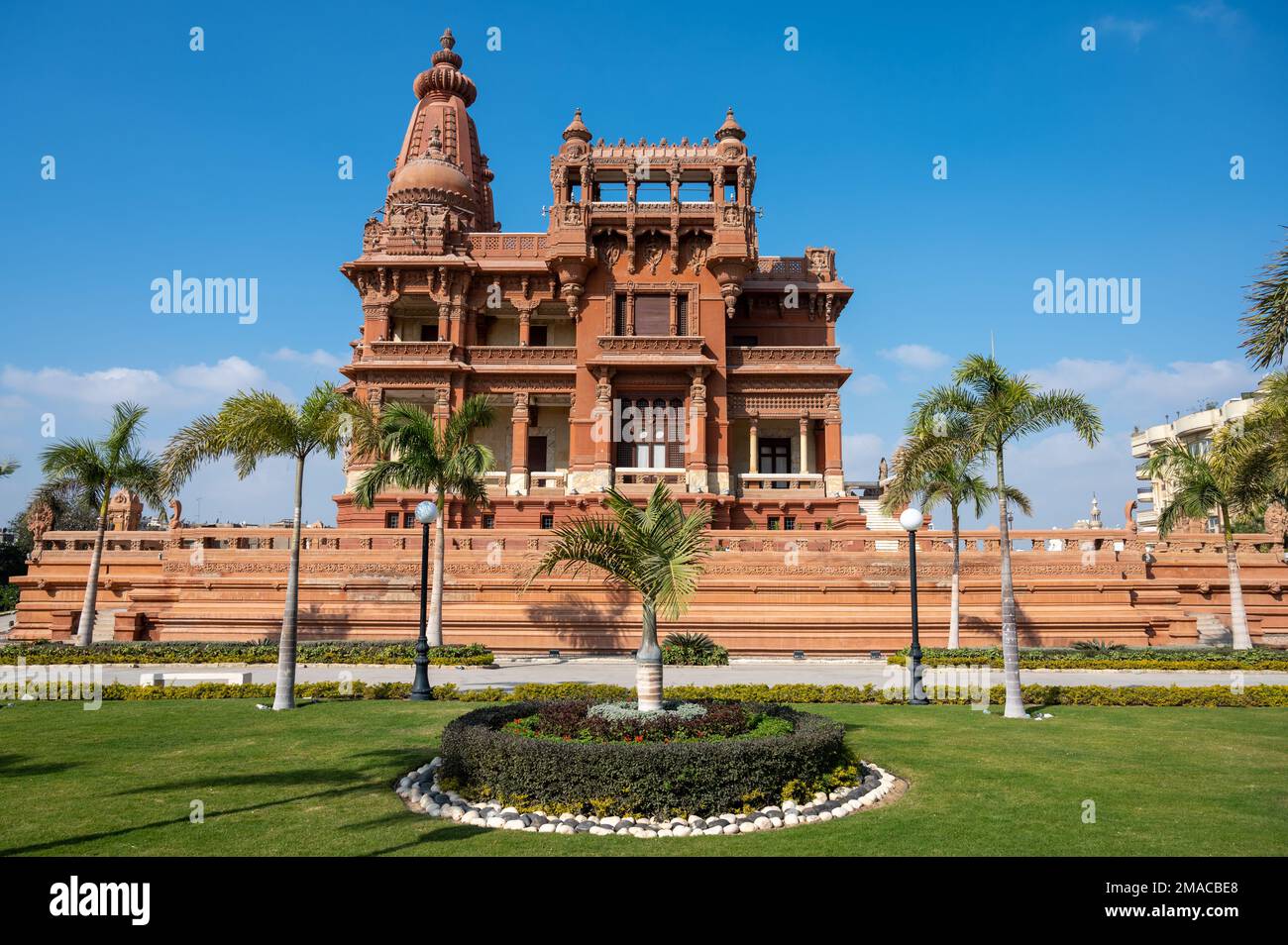 Baron Empain Palace, Heliopolis, Kairo, Ägypten. Im hindu-Stil. Stockfoto