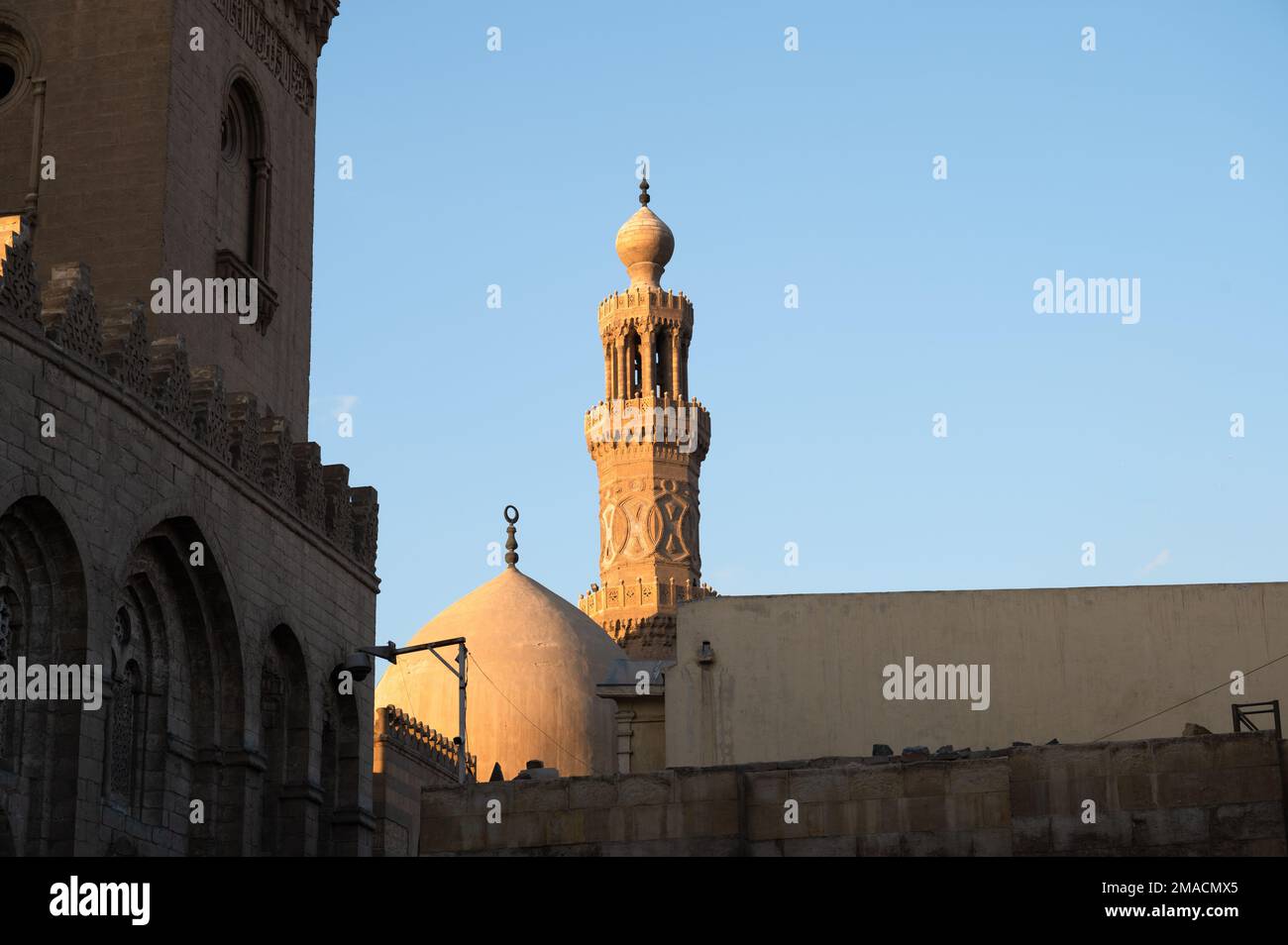 Qalawun-Komplex, Khan al Khalili, Kairo, Ägypten Stockfoto