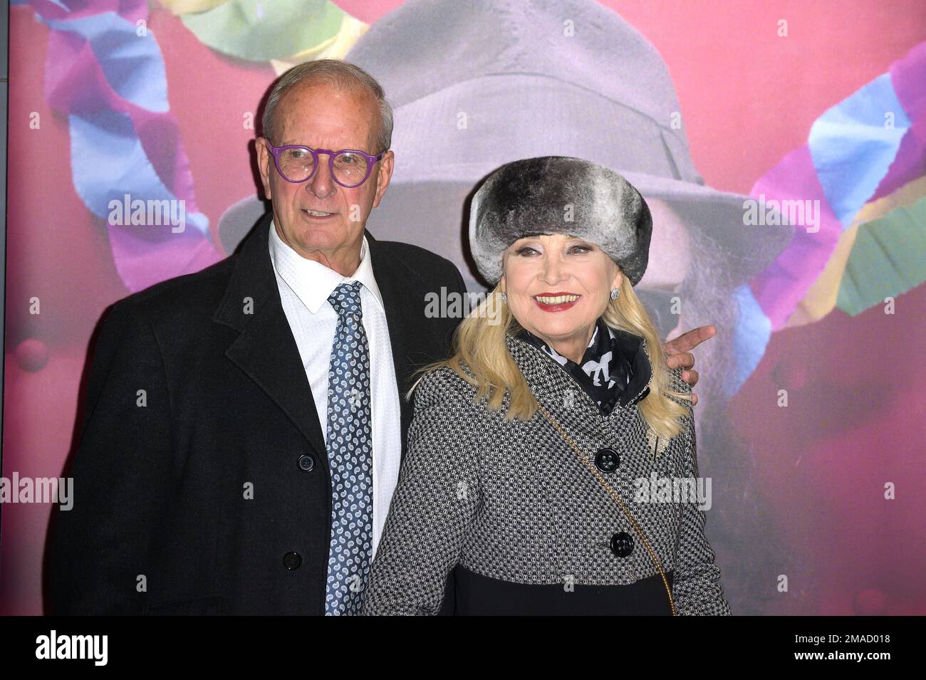 Rom, Italien. 18. Januar 2023. Barbara Bouchet nimmt am 18. Januar 2023 im Cinema Adriano in Rom, Italien, an der Fotokonferenz für „L'Uomo Che Disegnò Dio“ Teil. Kredit: dpa/Alamy Live News Stockfoto