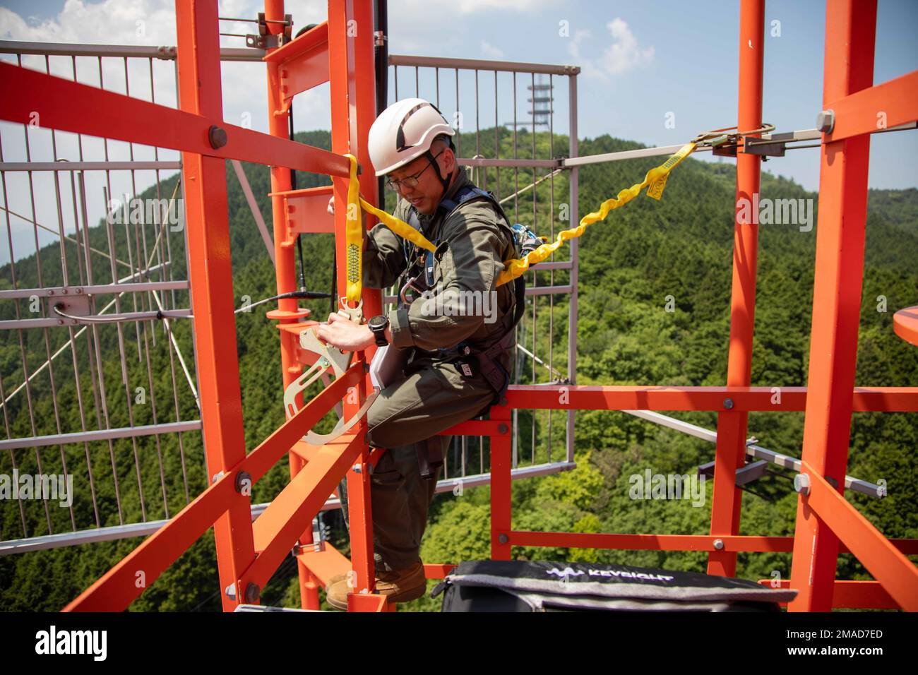 USA Der Marine Corps Lance CPL. Xinxin Dai, ein Kommunikationstechniker ...