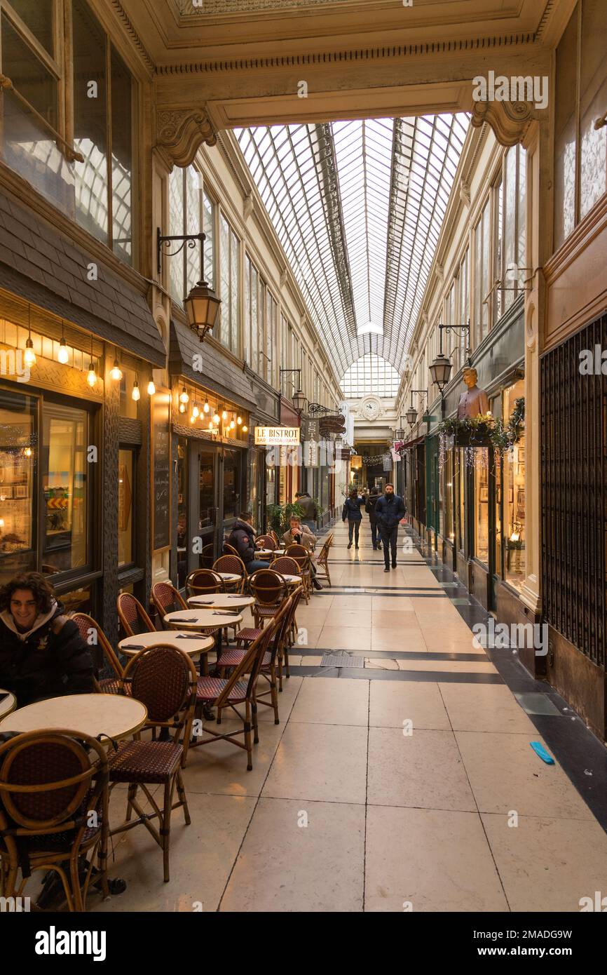 Passage Verdeau Passage Jouffroy Les Panoramas Paris Stockfoto