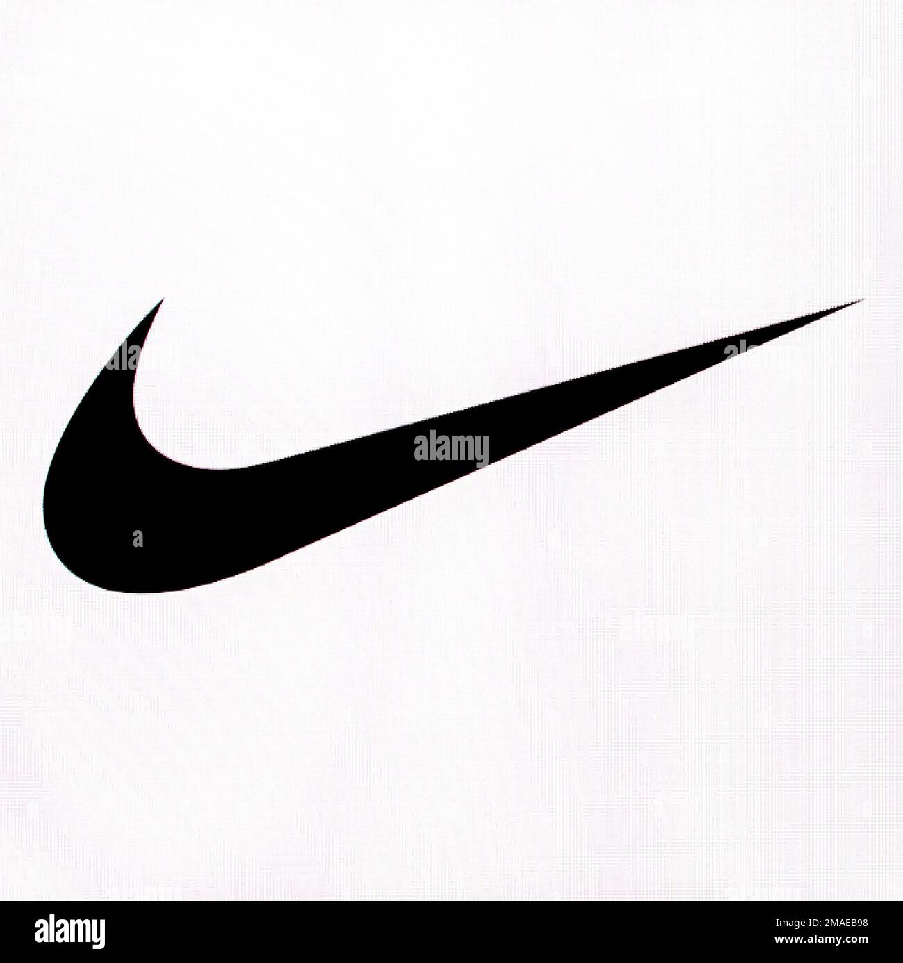 Chisinau, Moldawien 16. November 2016: Das Logo der Marke Nike on Computer Screen Nike, Inc. Ist ein amerikanisches multinationales Unternehmen, das sich engagiert Stockfoto