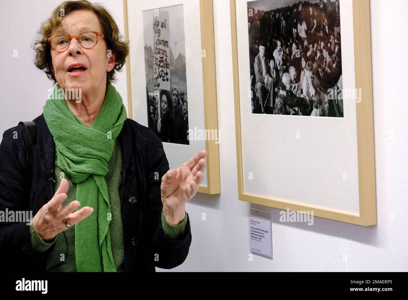 19.01.2023, Oberhausen, Nordrhein-Westfalen, Deutschland - Barbara Klemm, eine der bekanntesten und erfolgreichsten Presse- und Portraitfotografinnen Stockfoto