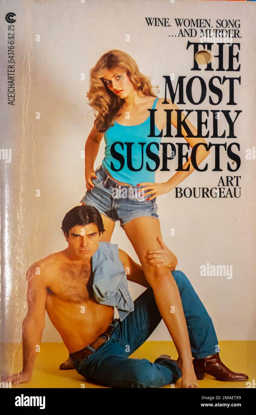 Buch der wahrscheinlichsten Verdächtigen von Art Bourgeau. 1981 Stockfoto