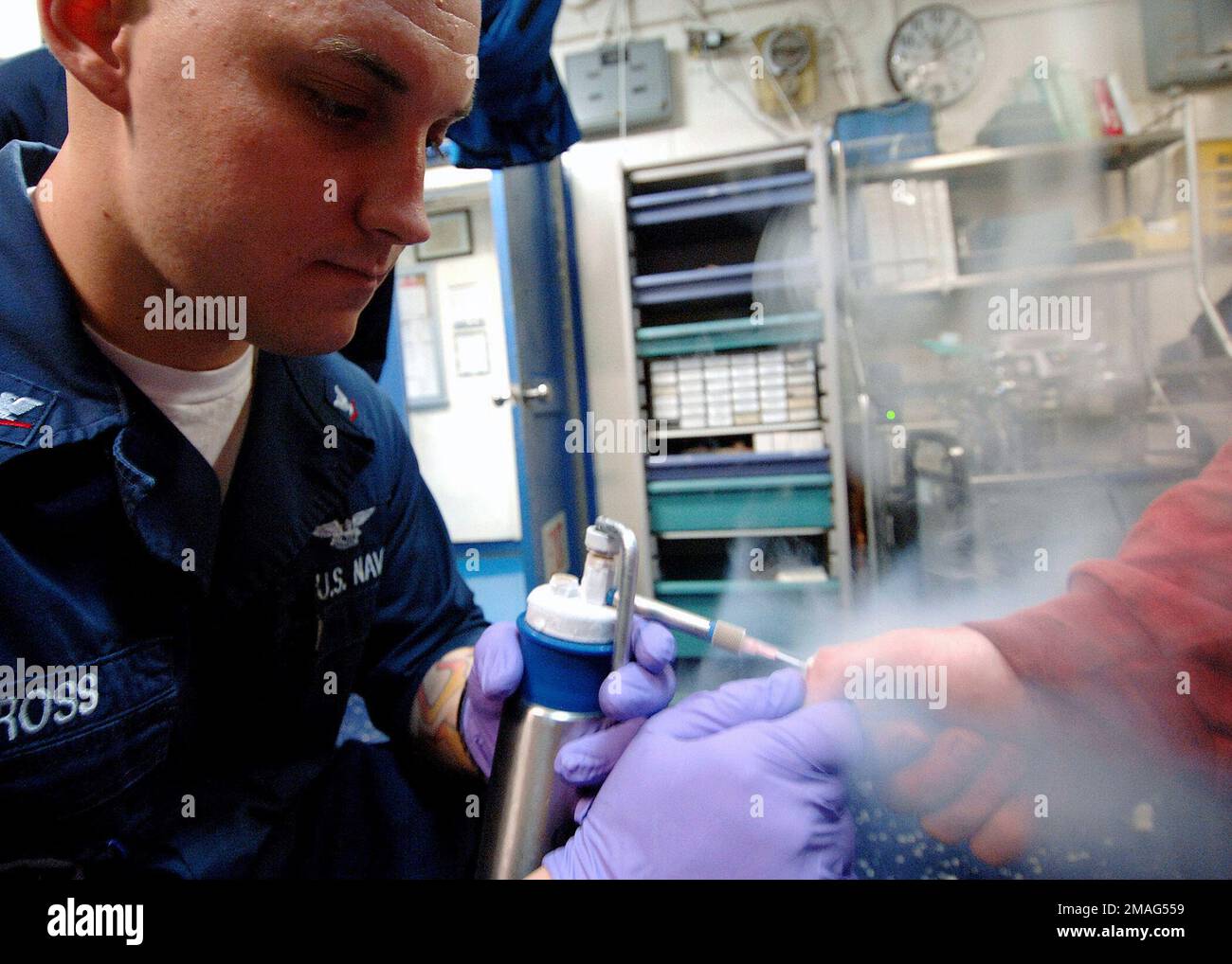060829-N-6293B-031. Basis: USS Enterprise (CVN 65) Stockfoto
