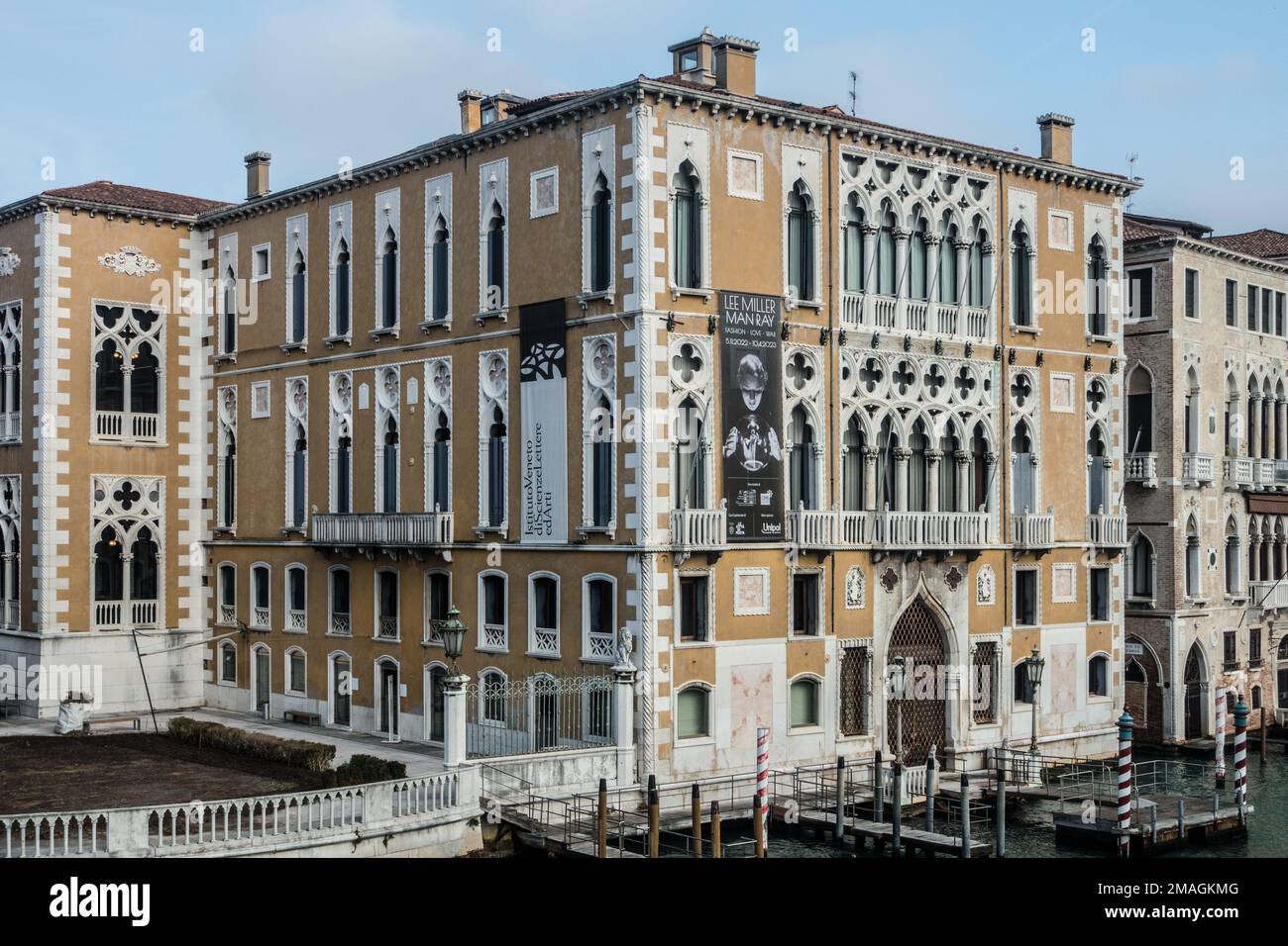 Palazzo Cavalli-Franchetti, Venedig, Italien. Errichtet im Jahre 1565 im italienisch-gotischen Stil. Stockfoto