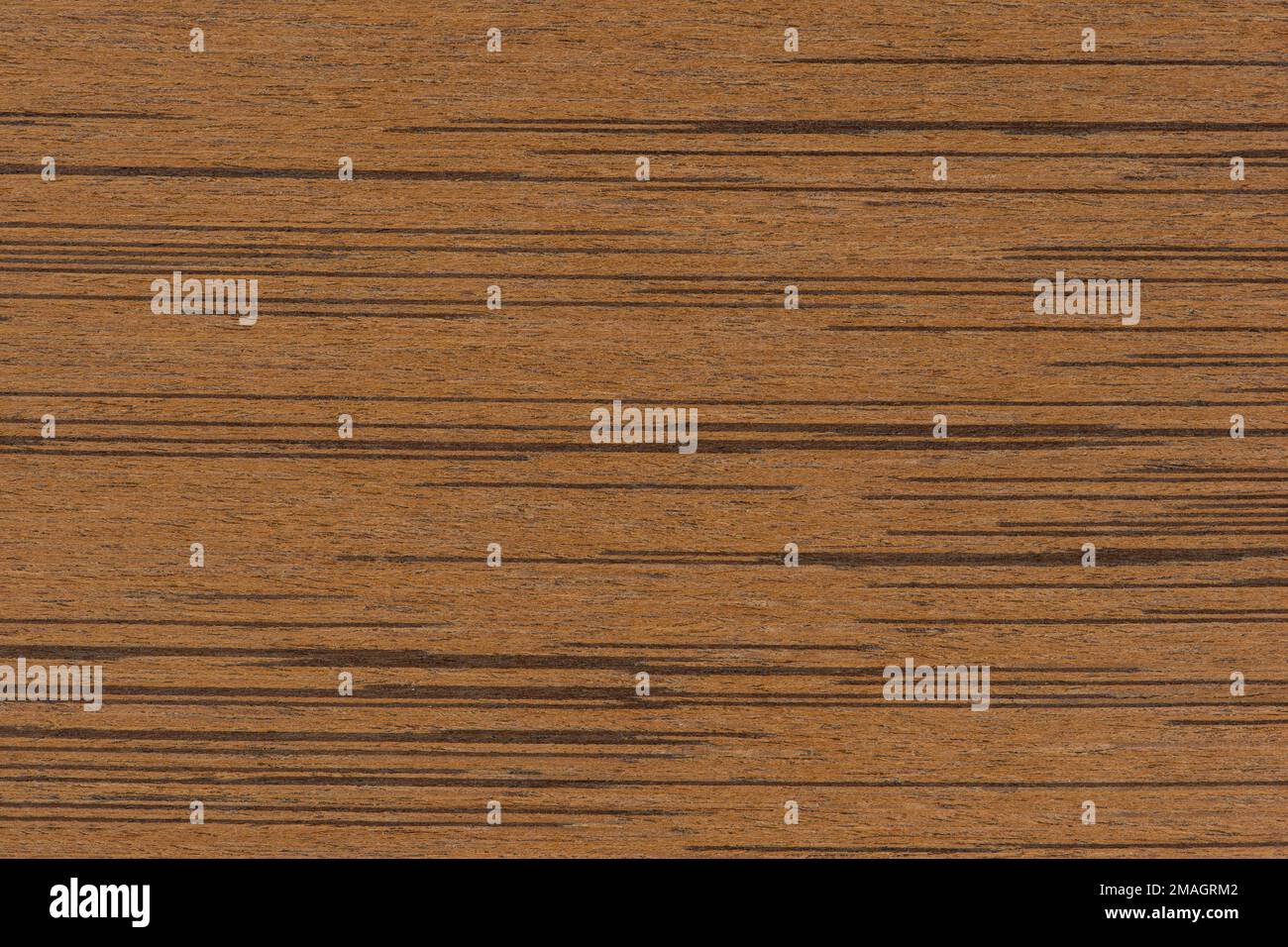 Konsistenz von Teakholz. Braune Textur aus natürlichem Teakholz. Holz für Möbel, Türen, Terrassen oder Böden. Stockfoto