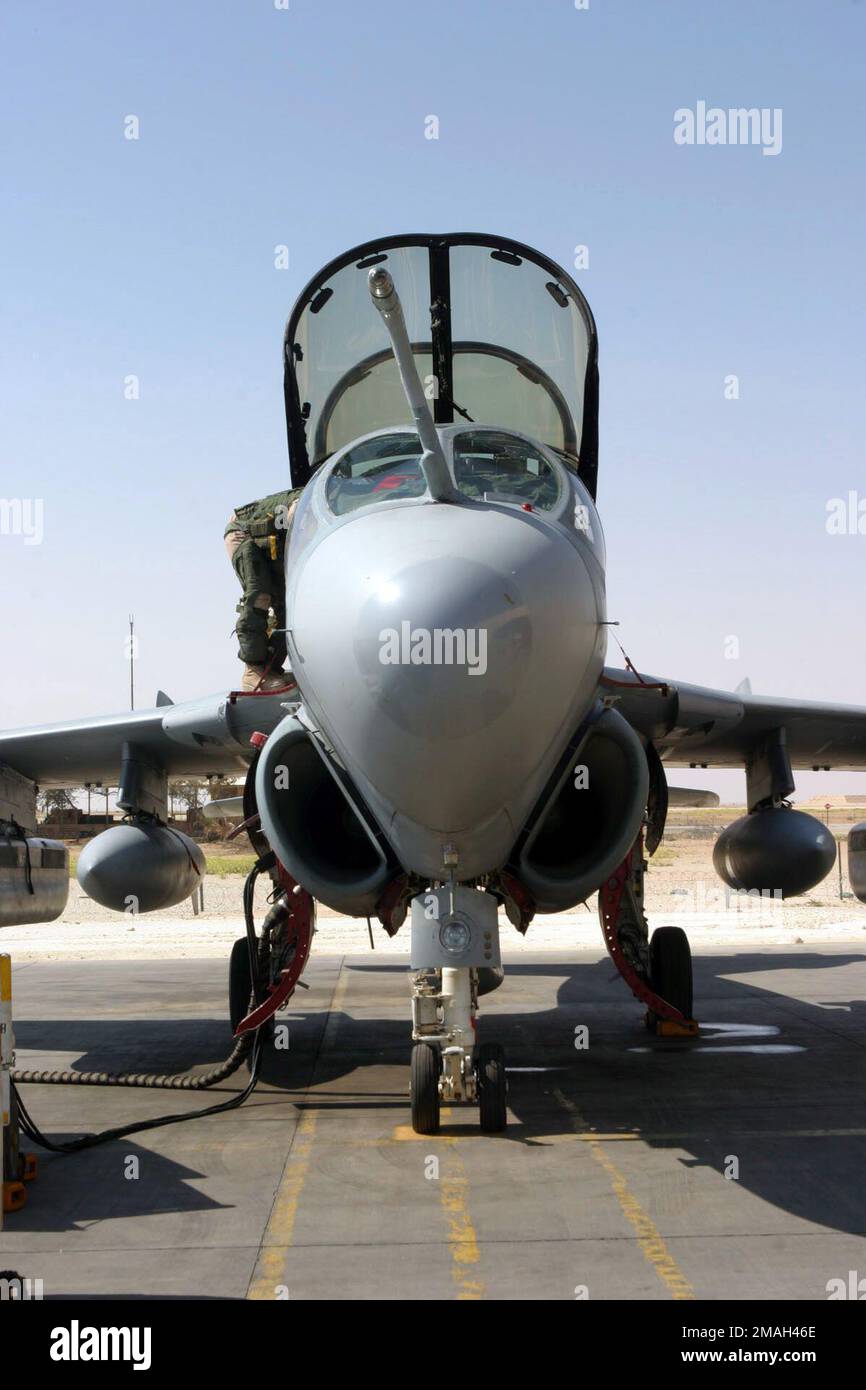 070320-M-2166H-012. Operation/Serie: IRAKISCHE FREIHEITSBASIS: Luftwaffenstützpunkt Al Asad Staat: Al Anbar Land: Irak (IRQ) Hauptkommando gezeigt: VMAQ-1 Stockfoto