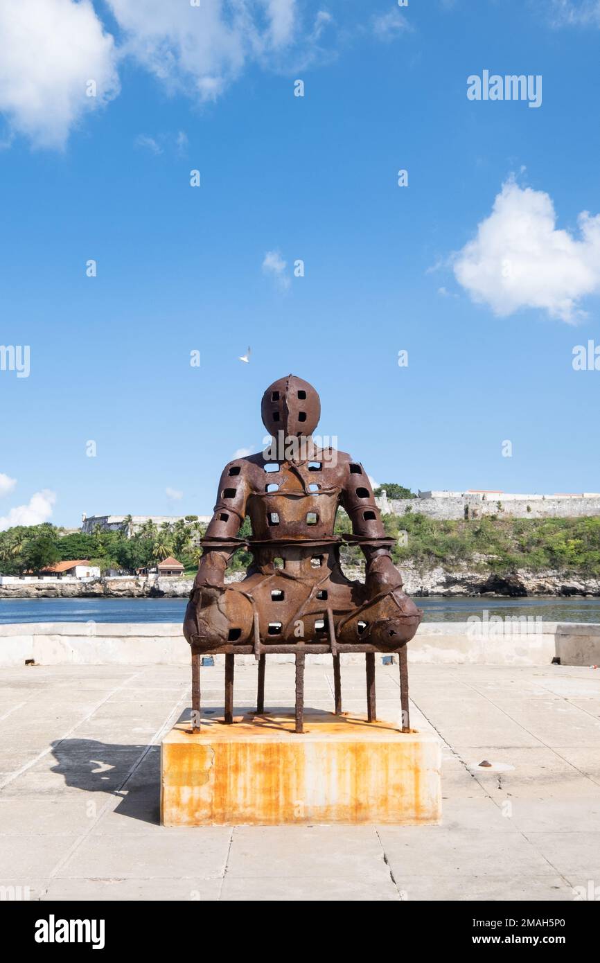 Skulptur im Parque La Punta (Tip Park), Havanna, Kuba Stockfoto