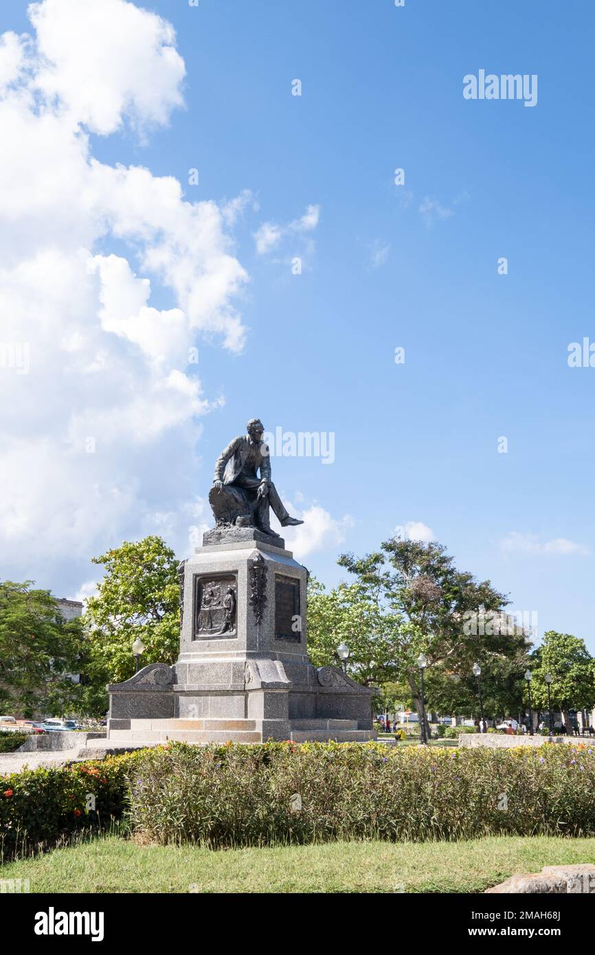 Monument José de la Luz y Caballero, Havanna, Kuba Stockfoto