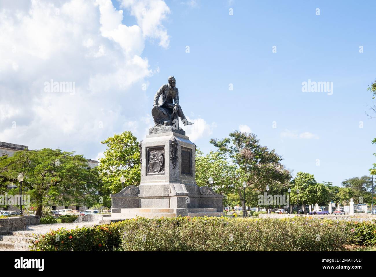 Monument José de la Luz y Caballero, Havanna, Kuba Stockfoto