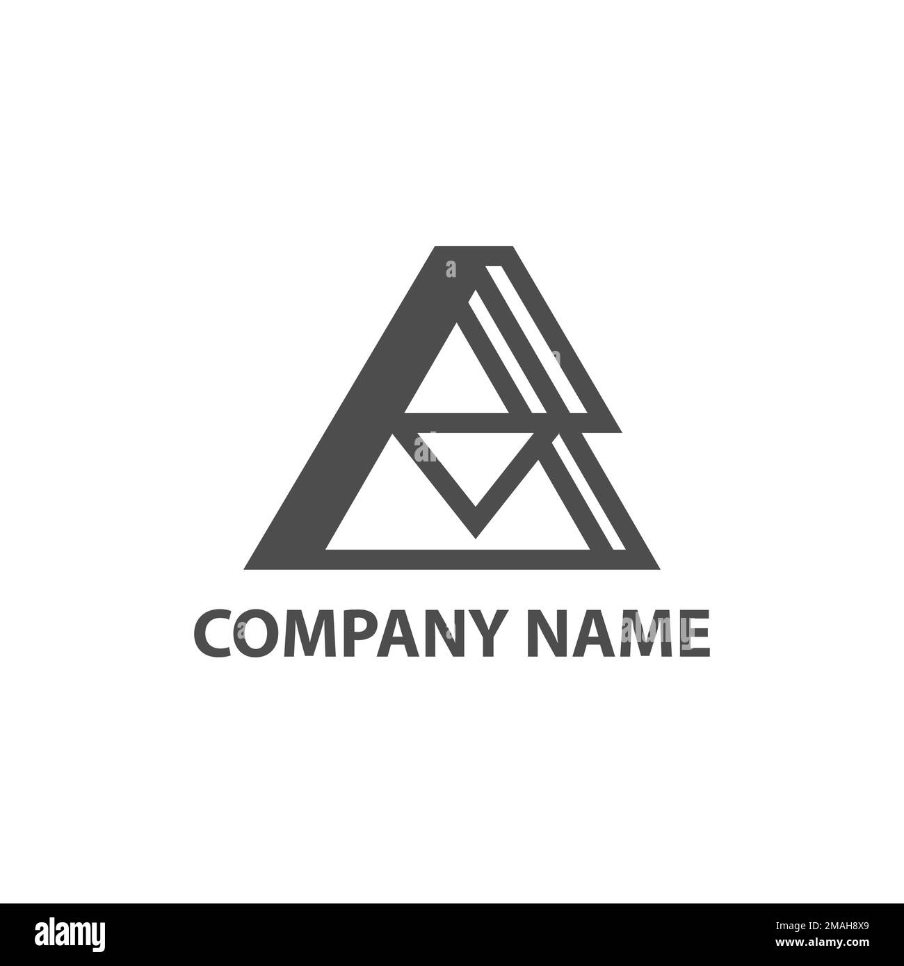 Abstraktes Dreieck-Logo, Creative Media Play-Logo, Vektorlogo-Konzeptdarstellung.EPS 10 Stock Vektor